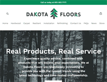 Tablet Screenshot of dakota-floors.com
